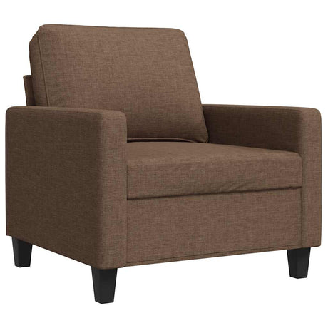 Vidaxl fauteuil 60 cm stof bruin