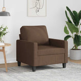Vidaxl fauteuil 60 cm stof bruin