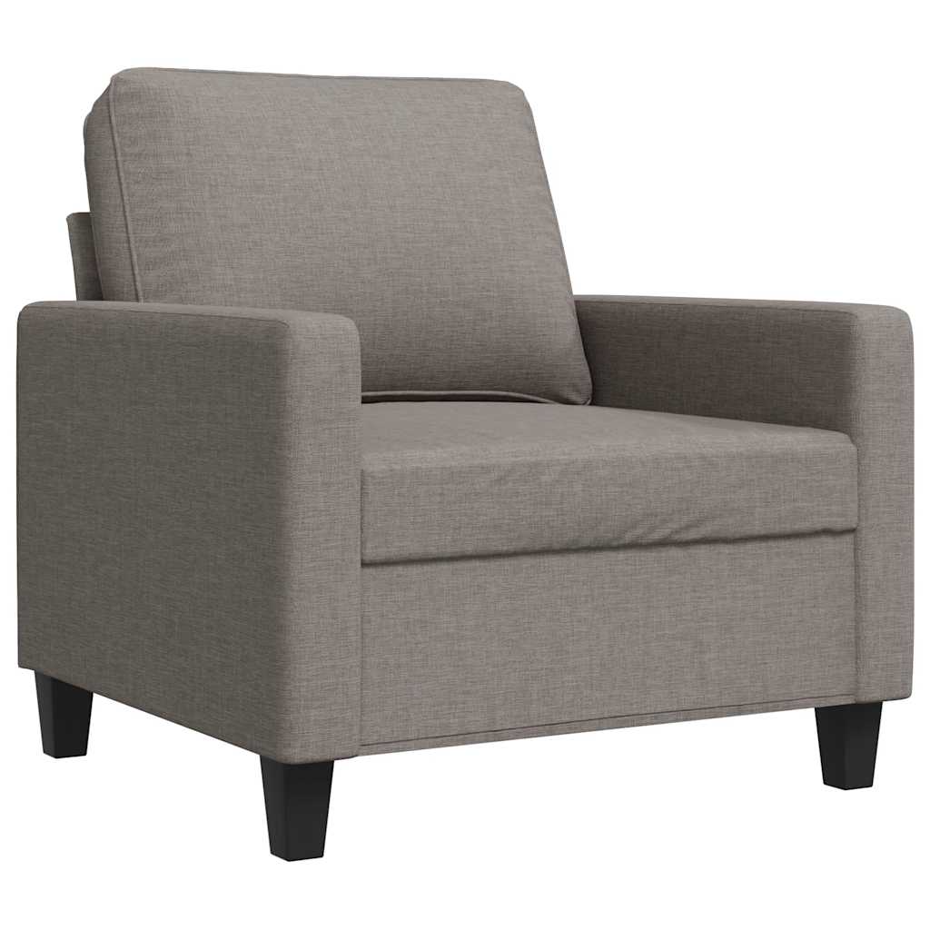 Vidaxl fauteuil 60 cm stof taupe