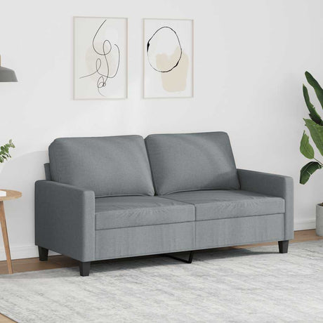 Vidaxl tweezitsbank 140 cm stof lichtgrijs