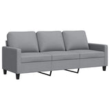 Vidaxl driezitsbank 180 cm stof lichtgrijs