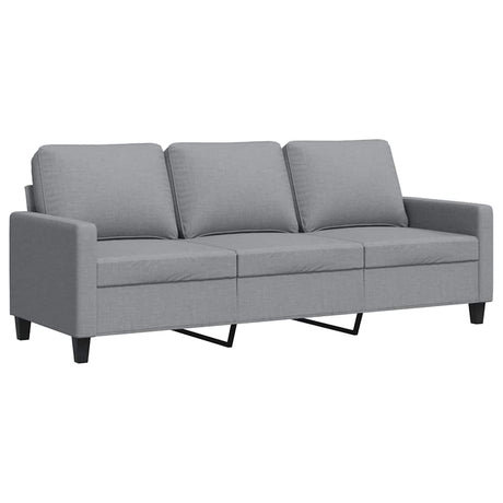 Vidaxl driezitsbank 180 cm stof lichtgrijs