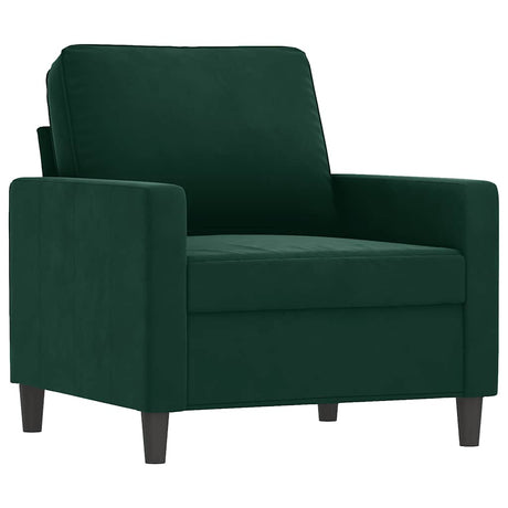 Vidaxl fauteuil 60 cm fluweel donkergroen