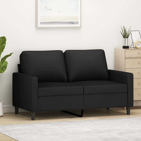 Vidaxl tweezitsbank 120 cm fluweel zwart