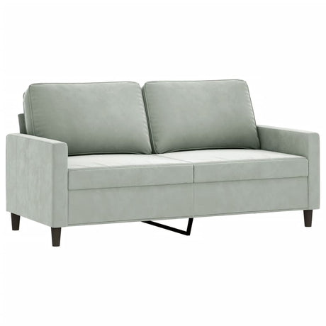 Vidaxl tweezitsbank 140 cm fluweel lichtgrijs