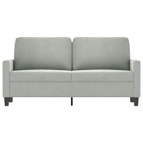 Vidaxl tweezitsbank 140 cm fluweel lichtgrijs