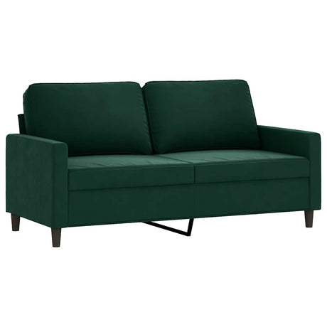 Vidaxl tweezitsbank 140 cm fluweel donkergroen