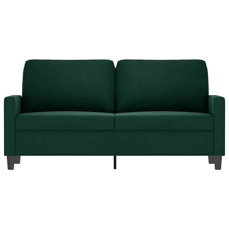Vidaxl tweezitsbank 140 cm fluweel donkergroen