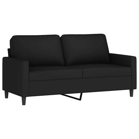 Vidaxl tweezitsbank 140 cm fluweel zwart