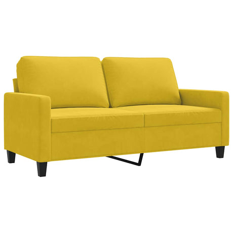 Vidaxl tweezitsbank 140 cm fluweel geel