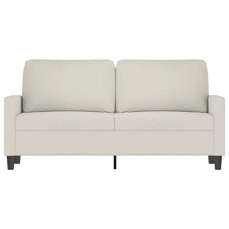 Vidaxl tweezitsbank 140 cm fluweel crèmekleurig