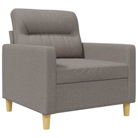 Vidaxl fauteuil 60 cm stof taupe