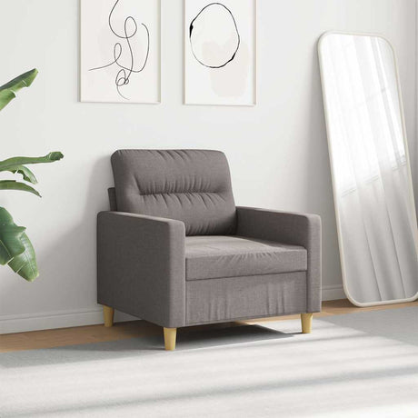 Vidaxl fauteuil 60 cm stof taupe