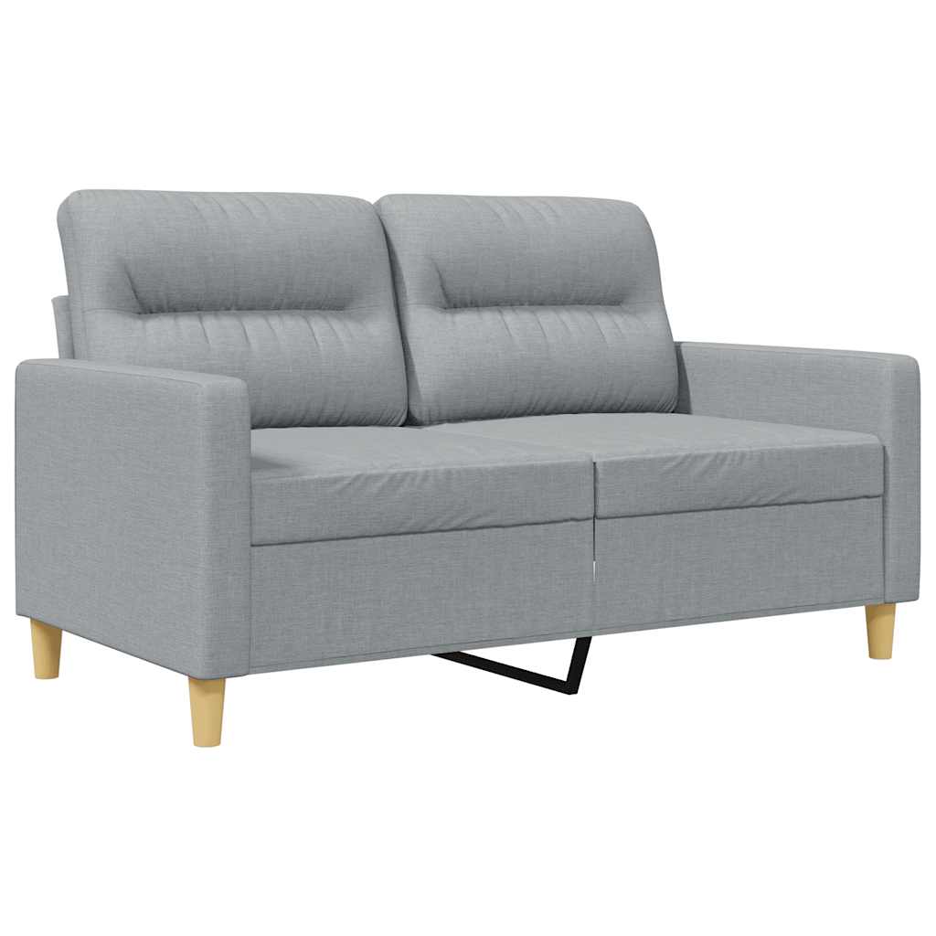 Vidaxl tweezitsbank 120 cm stof lichtgrijs