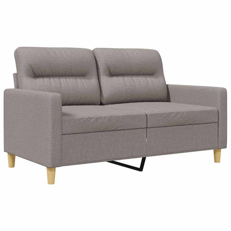 Vidaxl tweezitsbank 120 cm stof taupe