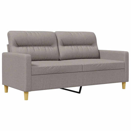 Vidaxl tweezitsbank 140 cm stof taupe