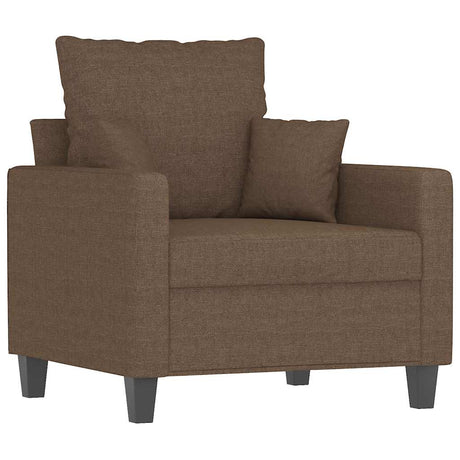 Vidaxl fauteuil 60 cm stof bruin