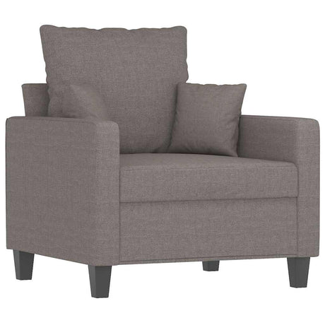 Vidaxl fauteuil 60 cm stof taupe