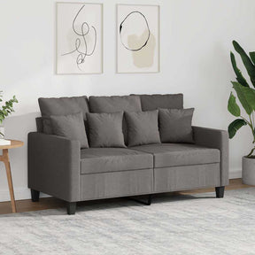 Vidaxl tweezitsbank 120 cm stof taupe