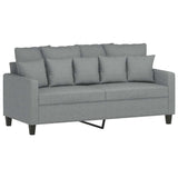 Vidaxl tweezitsbank 140 cm stof lichtgrijs