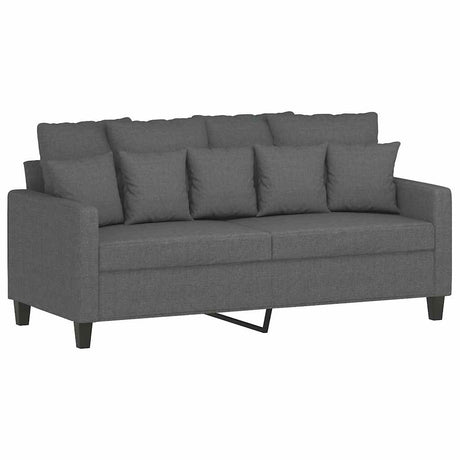 Vidaxl tweezitsbank 140 cm stof donkergrijs