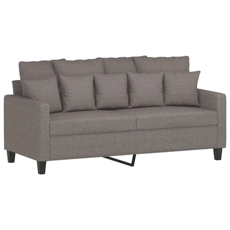 Vidaxl tweezitsbank 140 cm stof taupe