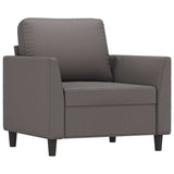 Vidaxl fauteuil 60 cm kunstleer grijs