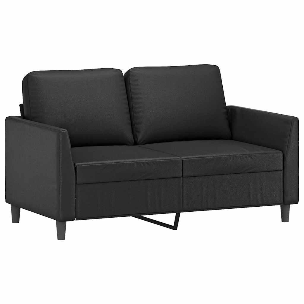 Vidaxl tweezitsbank 120 cm kunstleer zwart
