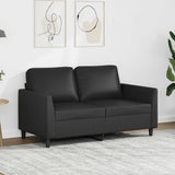 Vidaxl tweezitsbank 120 cm kunstleer zwart