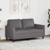 Vidaxl tweezitsbank 120 cm kunstleer grijs