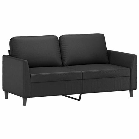 Vidaxl tweezitsbank 140 cm kunstleer zwart