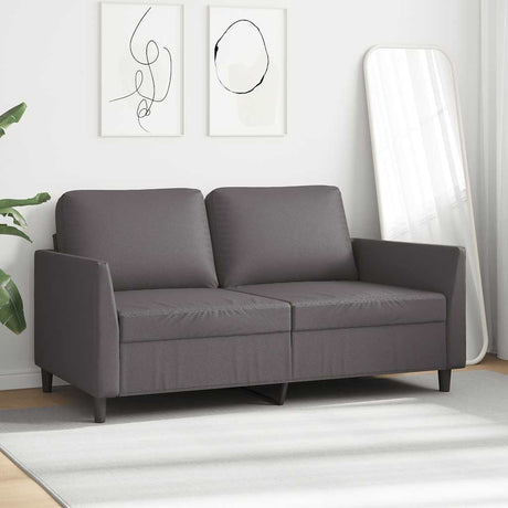 Vidaxl tweezitsbank 140 cm kunstleer grijs