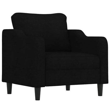 Vidaxl fauteuil 60 cm stof zwart