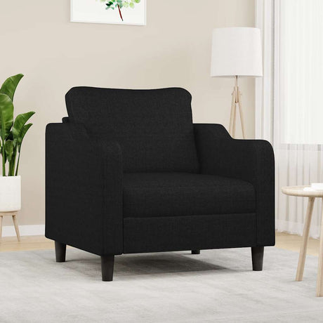Vidaxl fauteuil 60 cm stof zwart