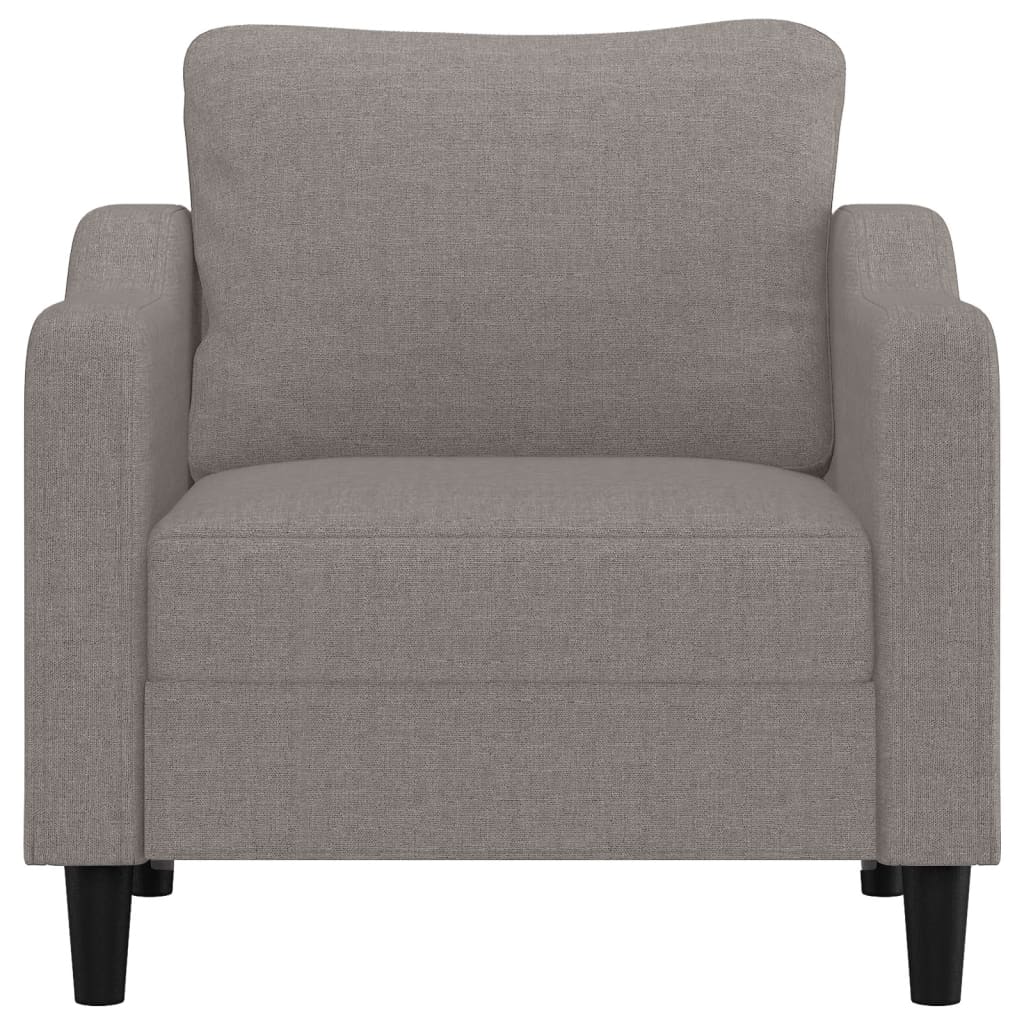 Vidaxl fauteuil 60 cm stof taupe