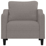 Vidaxl fauteuil 60 cm stof taupe