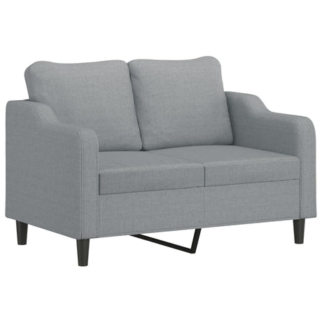 Vidaxl tweezitsbank 120 cm stof lichtgrijs
