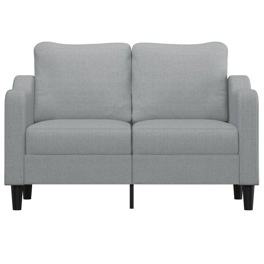 Vidaxl tweezitsbank 120 cm stof lichtgrijs