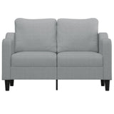 Vidaxl tweezitsbank 120 cm stof lichtgrijs