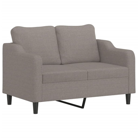 Vidaxl tweezitsbank 120 cm stof taupe