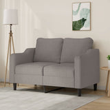 Vidaxl tweezitsbank 120 cm stof taupe