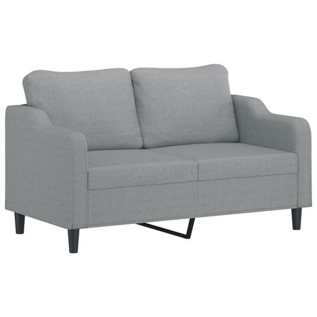 Vidaxl tweezitsbank 140 cm stof lichtgrijs