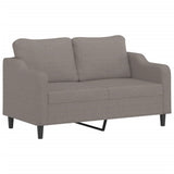 Vidaxl tweezitsbank 140 cm stof taupe