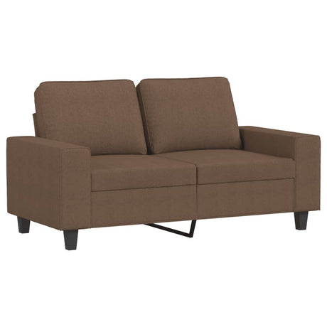 Vidaxl tweezitsbank 120 cm stof bruin