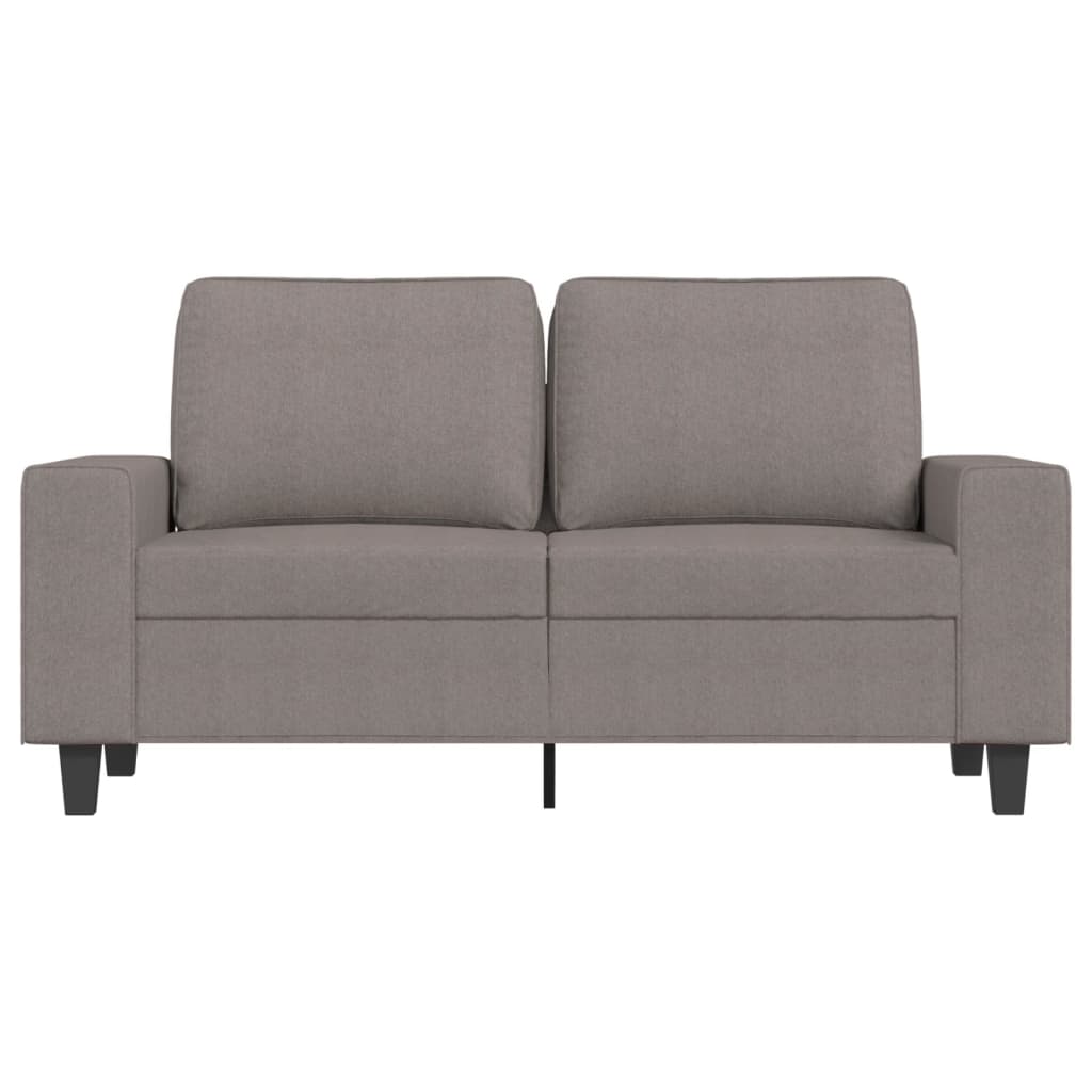 Vidaxl tweezitsbank 120 cm stof taupe
