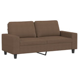 Vidaxl tweezitsbank 140 cm stof bruin