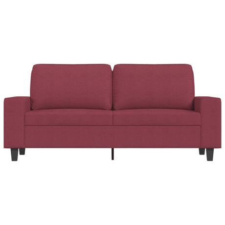 Vidaxl tweezitsbank 140 cm stof wijnrood
