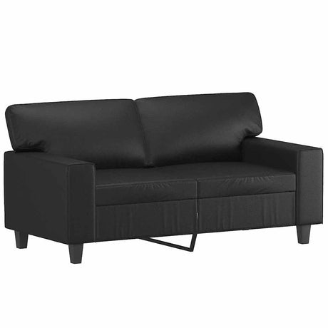 Vidaxl tweezitsbank 120 cm kunstleer zwart