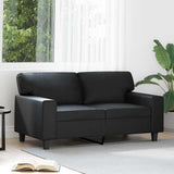 Vidaxl tweezitsbank 120 cm kunstleer zwart