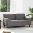 Vidaxl tweezitsbank 120 cm kunstleer grijs